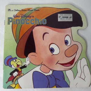 Disney Pinóquio Golden Super Shape Book 1988