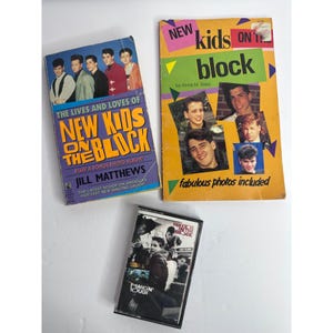 New Kids On The Block Book & Tape Lot