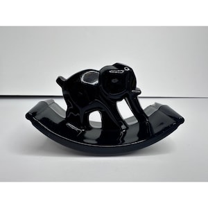 Vintage Black Elephant Paper Weight Office Supply Desk Decor