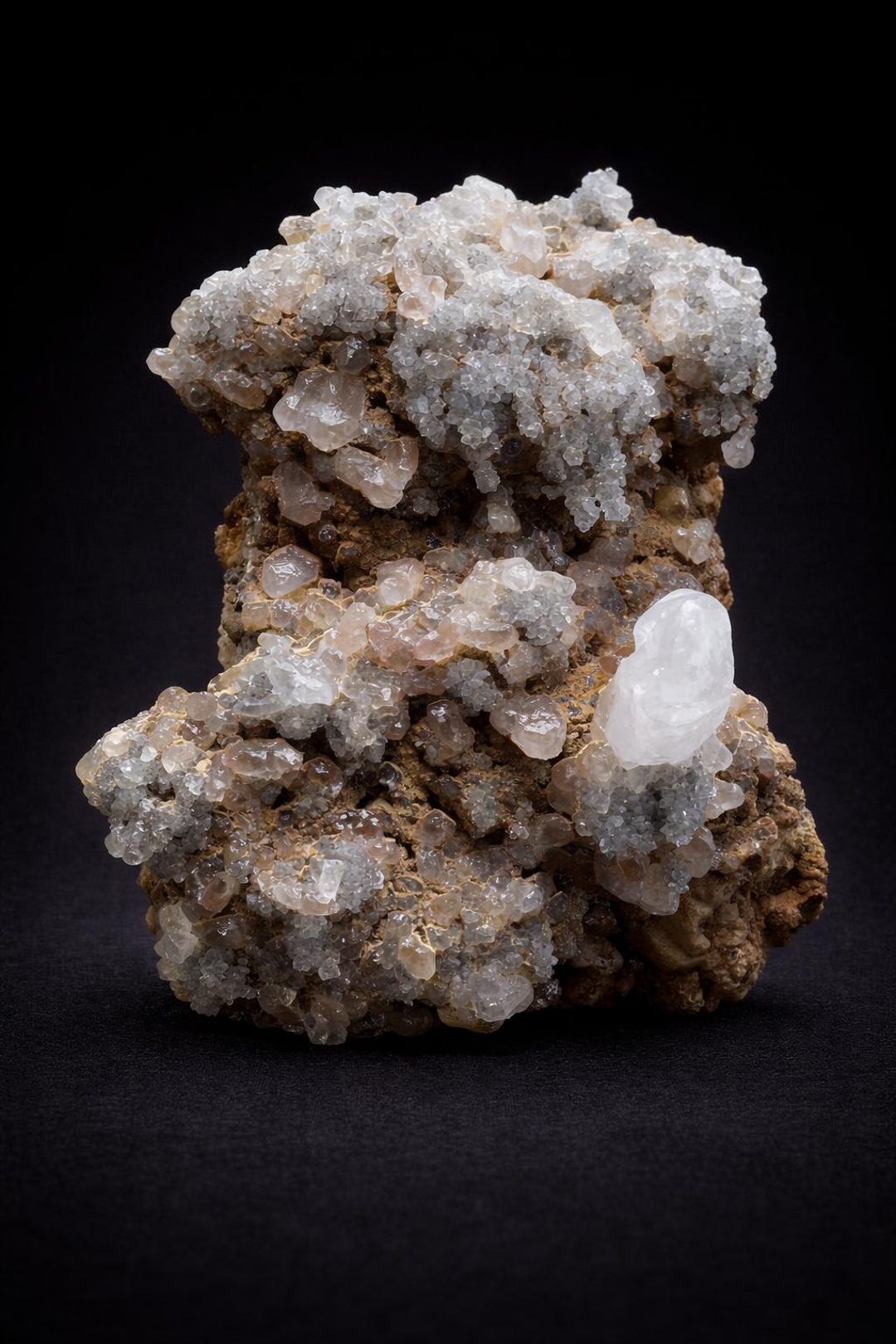 Transparent Gypsum Crystals on Matrix – Natural Moroccan Mineral ...