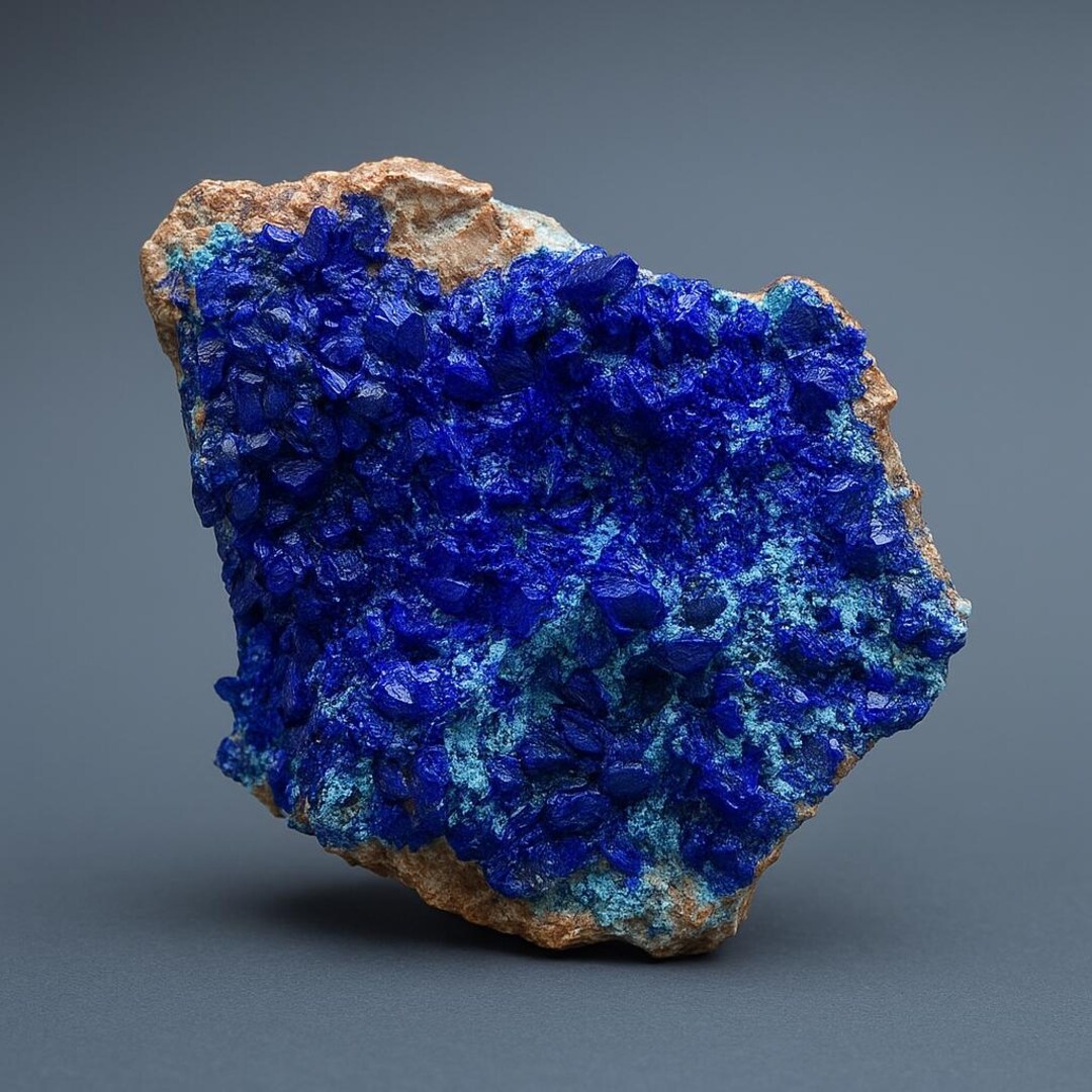 Azurite Crystal Cluster – Deep Blue Mineral Specimen With Malachite ...