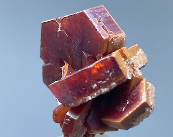 Vanadinite Crystal on Matrix,Rare Natural Vanadinite Cluster, Rare Collector Grade Statement Piece
