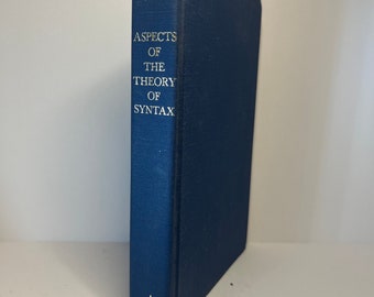 Aspectos de la teoría de la sintaxis - Noam Chomsky *Primera edición/primera impresión 1965