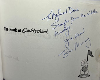 Bill Murray Copia firmada del libro de Caddy Shack de Scott Martin