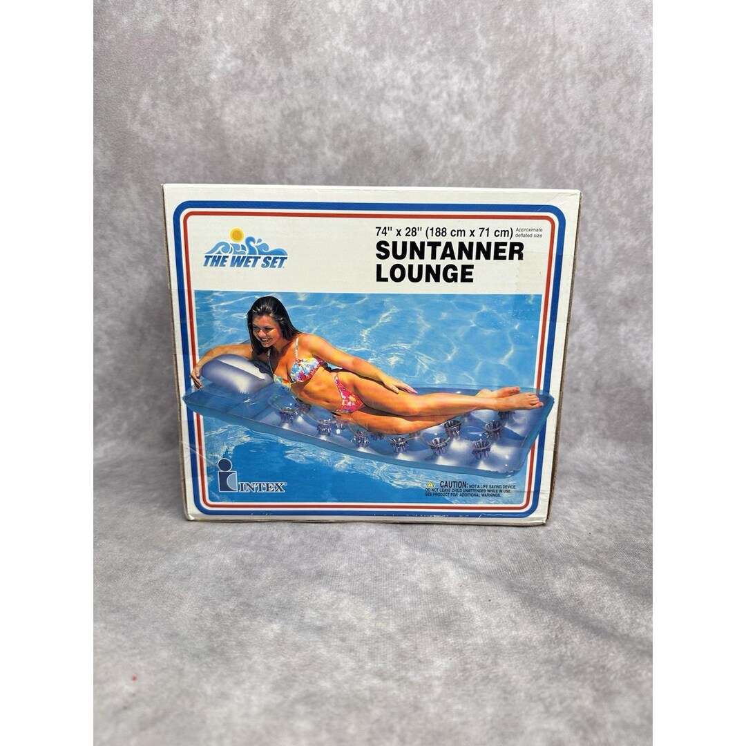 INTEX Wet Set Vintage 2000 Inflatable Suntanner Lounge 74