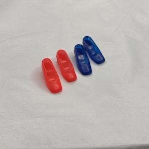 Vintage Francie square toe blue orange heels Korea Mod Barbie Mattel