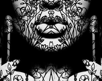 Black and White Contemporary Art Print | Minimalist Wall Decor | Digital Download