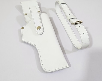 Punisher Leather Utility Belt War Zone Style gun belt  holster