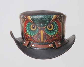 Handmade Cowhide Cowboy Hat: Genuine Leather, Adjustable Strap