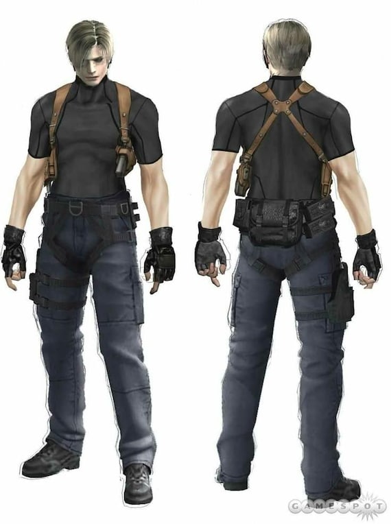 Leon Kennedy Inspired Leather Holster: Resident Evil Cosplay Prop