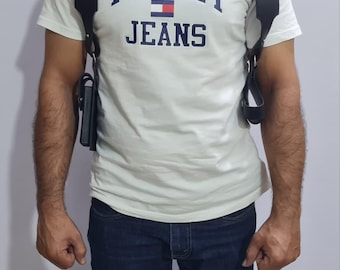 Leon Kennedy Inspired Leather Holster: Resident Evil Cosplay Prop