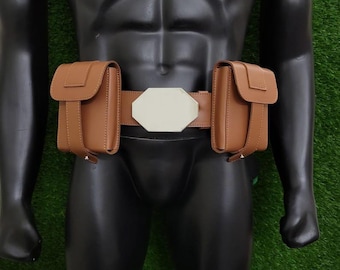 The Mandalorian Boba Fett Genuine Leather Costume Belt with Holster