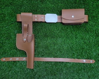 Leather DL44 Holster Belt, Han Solo Blaster, Star Wars Cosplay