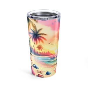 Beach-Themed Tumbler for Her | Daily Devotional Mug