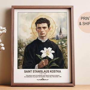 St. Stanislaus Kostka | Polish Catholic Wall Decor | Unique Christian ...