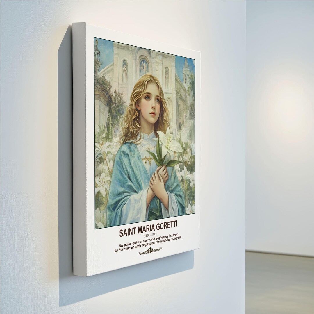 Saint Maria Goretti Icon | Catholic Religious Wall Art | Christian Gift ...