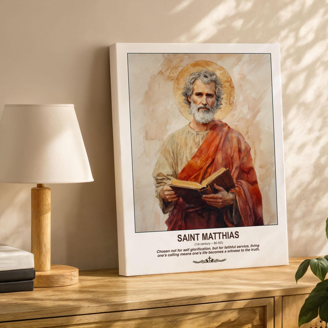 Saint Matthias the Apostle Print | Catholic Bible Wall Art | Patron ...