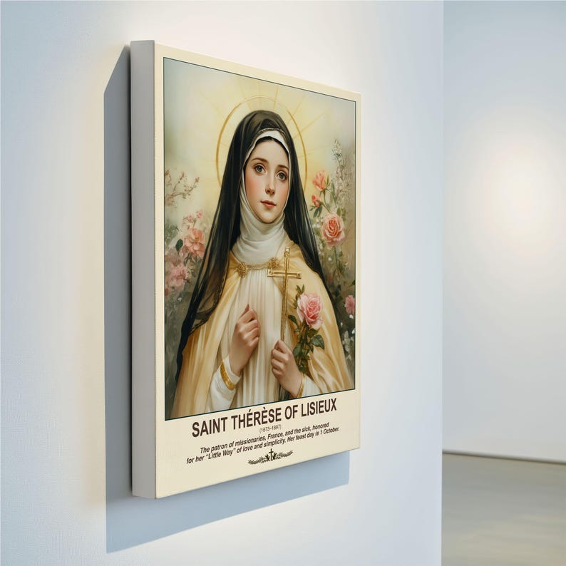 Saint Thérèse of Lisieux Icon | the Little Flower of Jesus Artwork ...