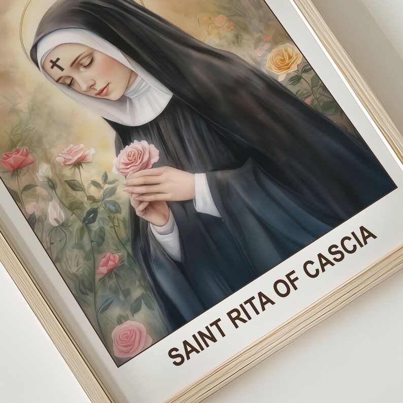 Sv Rita Saint Rita of Cascia Icon | Patron Saint Impossible Causes | Catholic ...