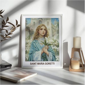 Saint Maria Goretti Icon | Catholic Religious Wall Art | Christian Gift ...
