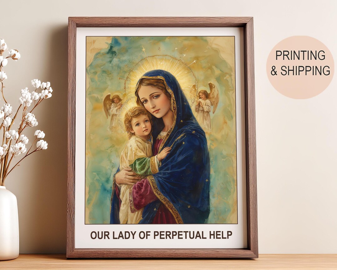 Our Lady of Perpetual Help Wall Art | Religious Print | Christian Gift ...
