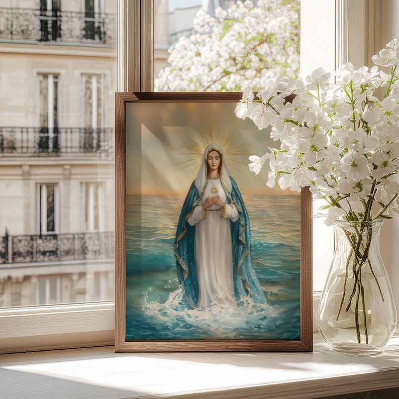 Stella Maris Print | Catholic Wall Art | Christian Gift for Home ...