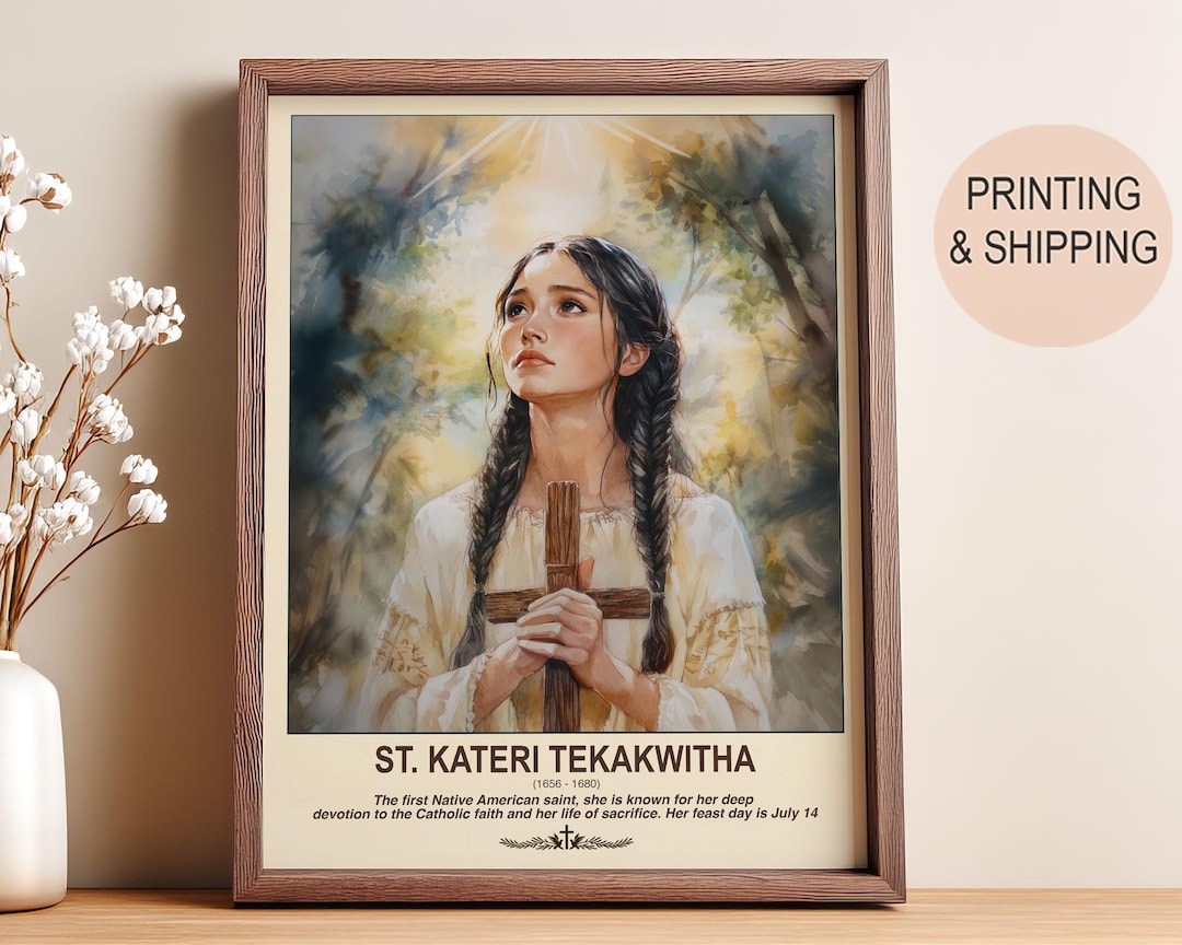 Saint Kateri Tekakwitha Icon | Patron Saint of Native Americans ...
