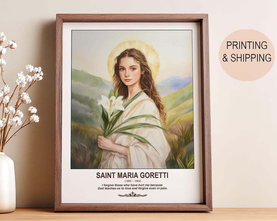 Saint Maria Goretti Icon | Young Virgin Martyr Artwork | Catholic Faith ...