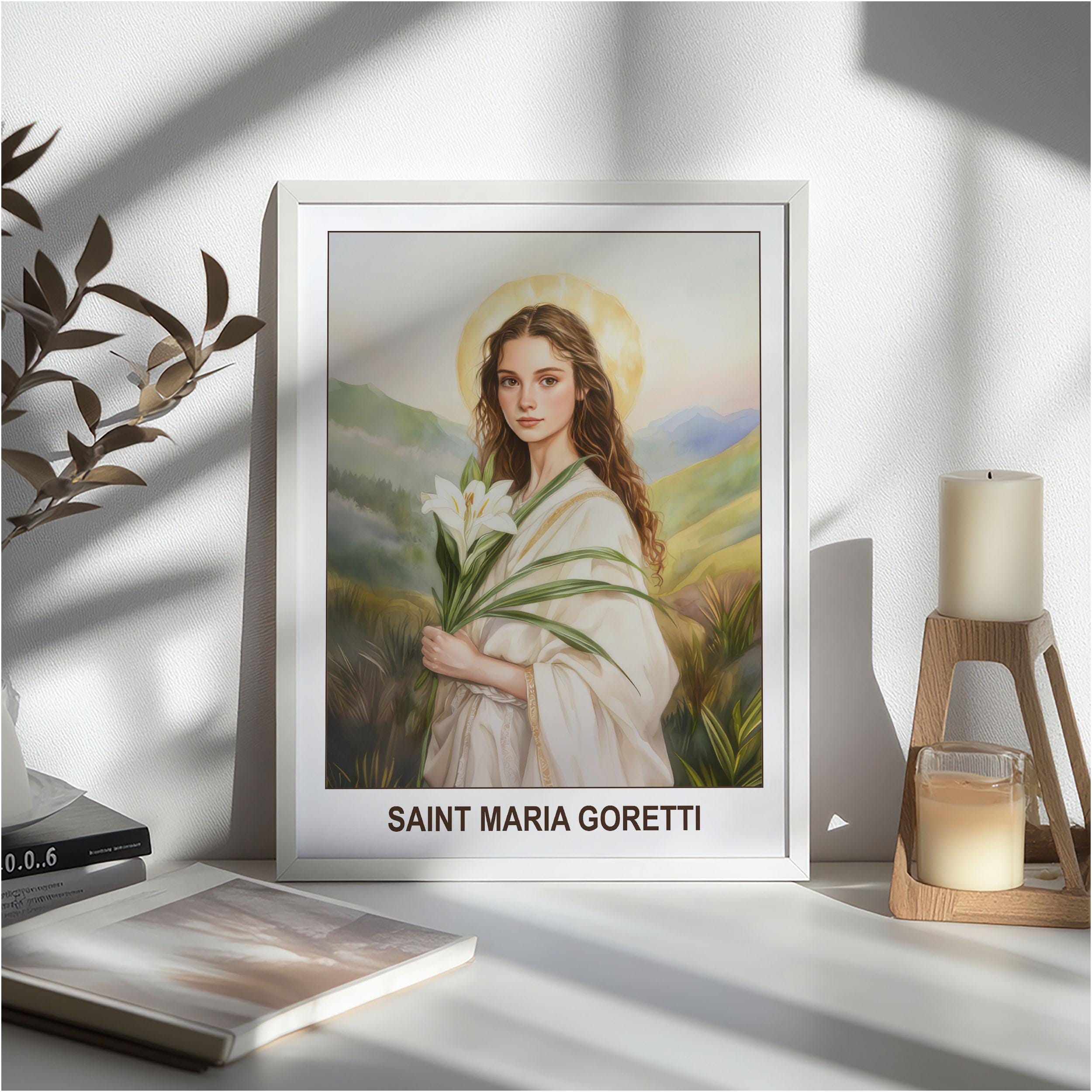 Saint Maria Goretti Icon | Young Virgin Martyr Artwork | Catholic Faith ...