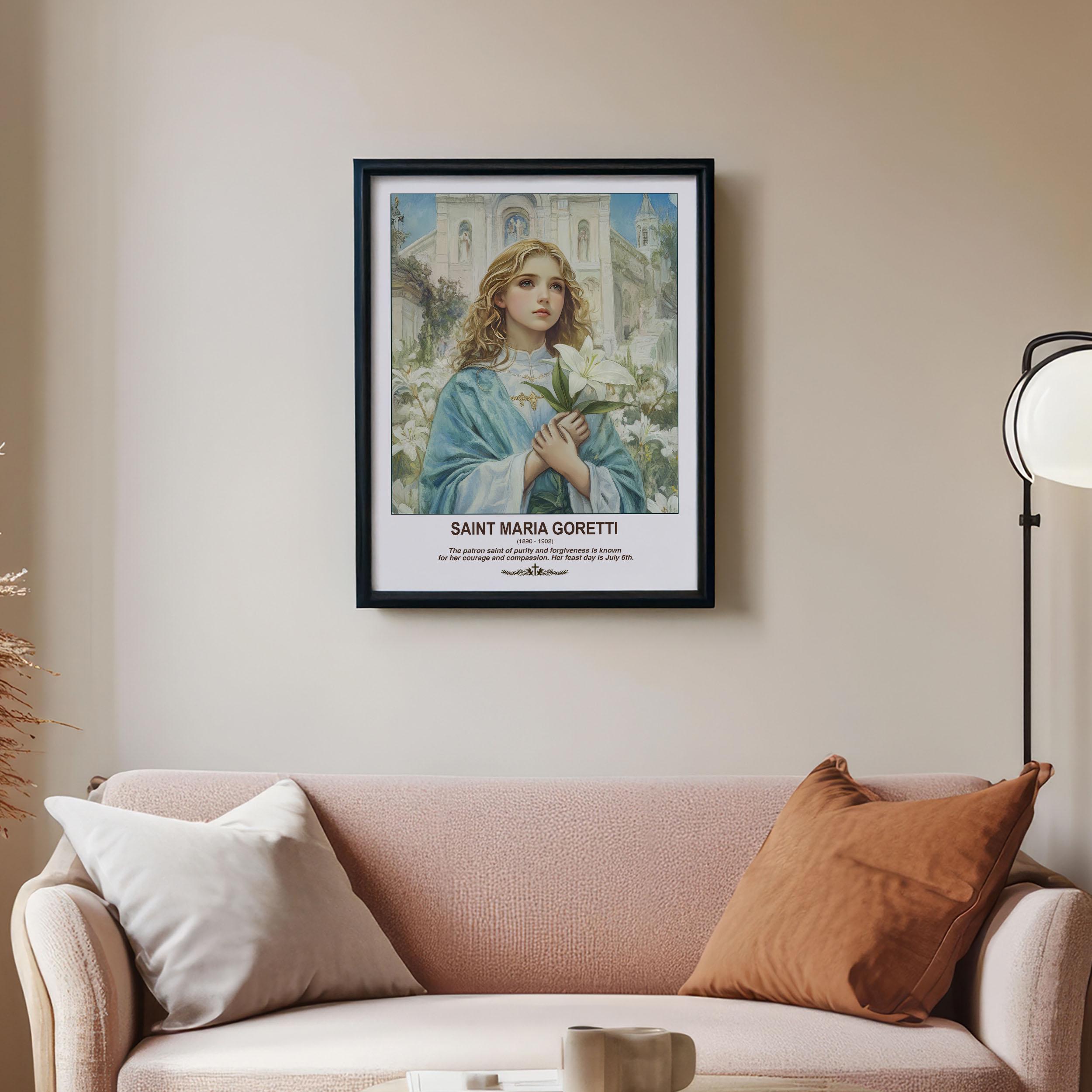 Saint Maria Goretti Icon | Catholic Religious Wall Art | Christian Gift ...