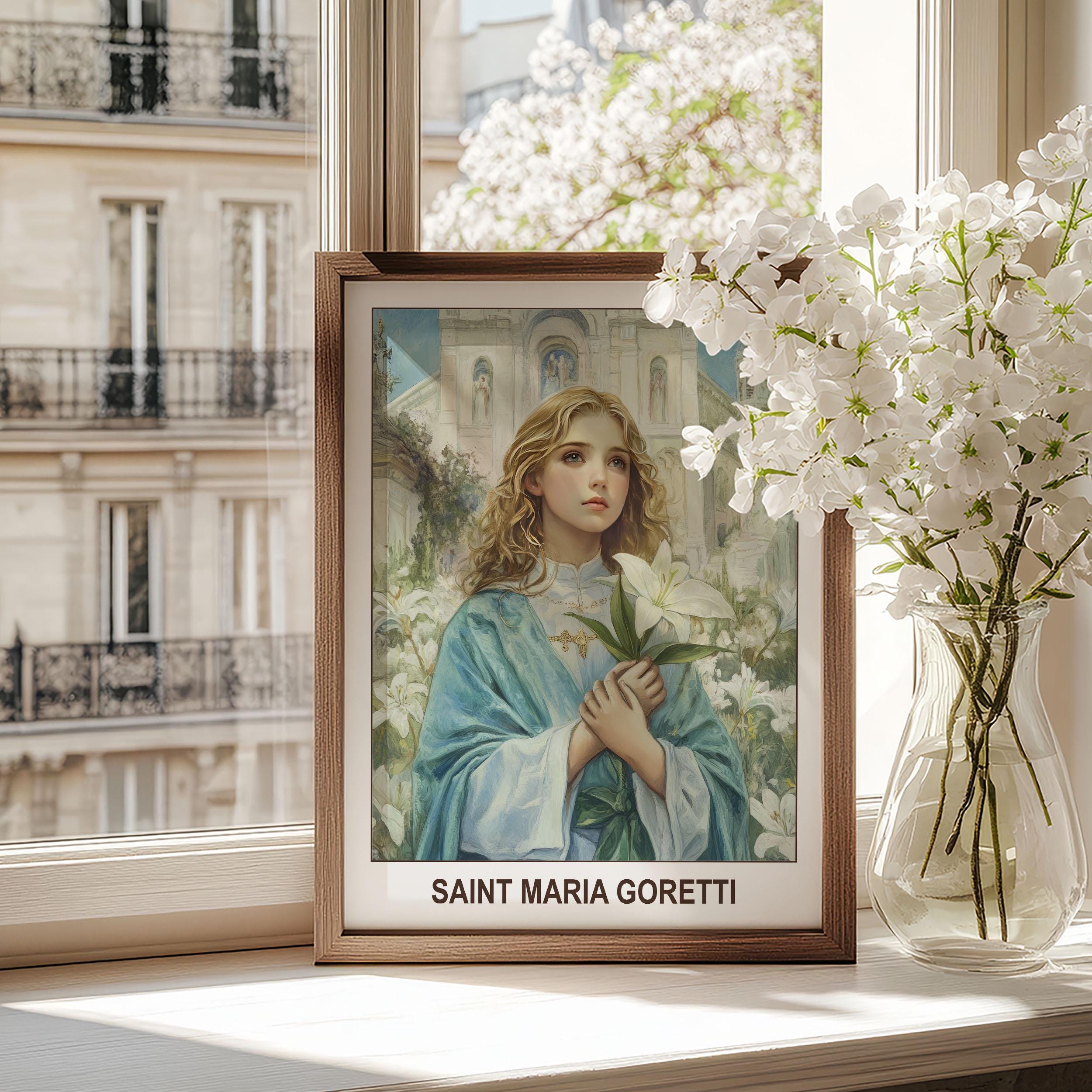 Saint Maria Goretti Icon | Catholic Religious Wall Art | Christian Gift ...