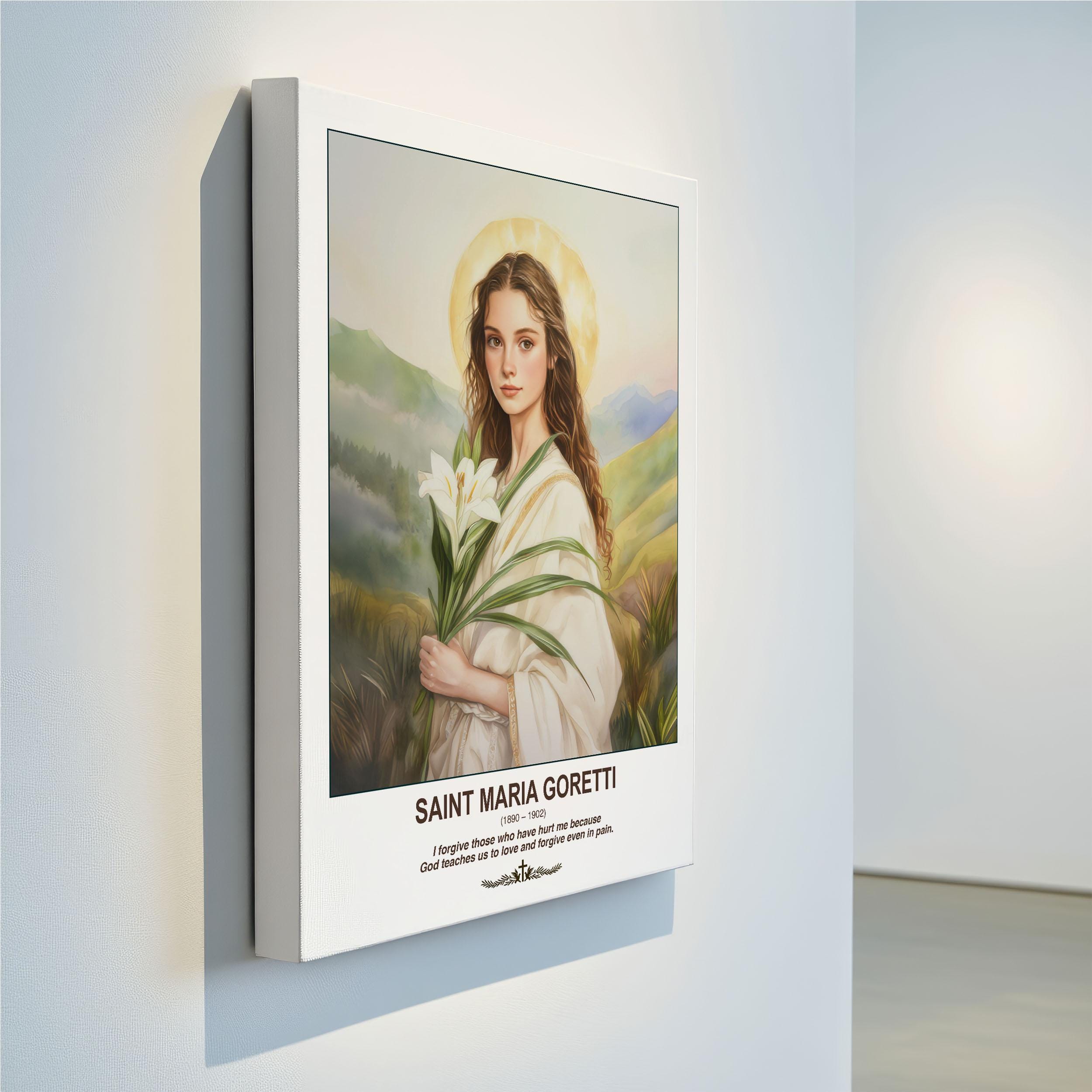 Saint Maria Goretti Icon | Young Virgin Martyr Artwork | Catholic Faith ...