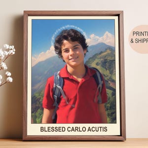 Blessed Carlo Acutis Statue: Patron of Youth & Technology, Catholic Gift