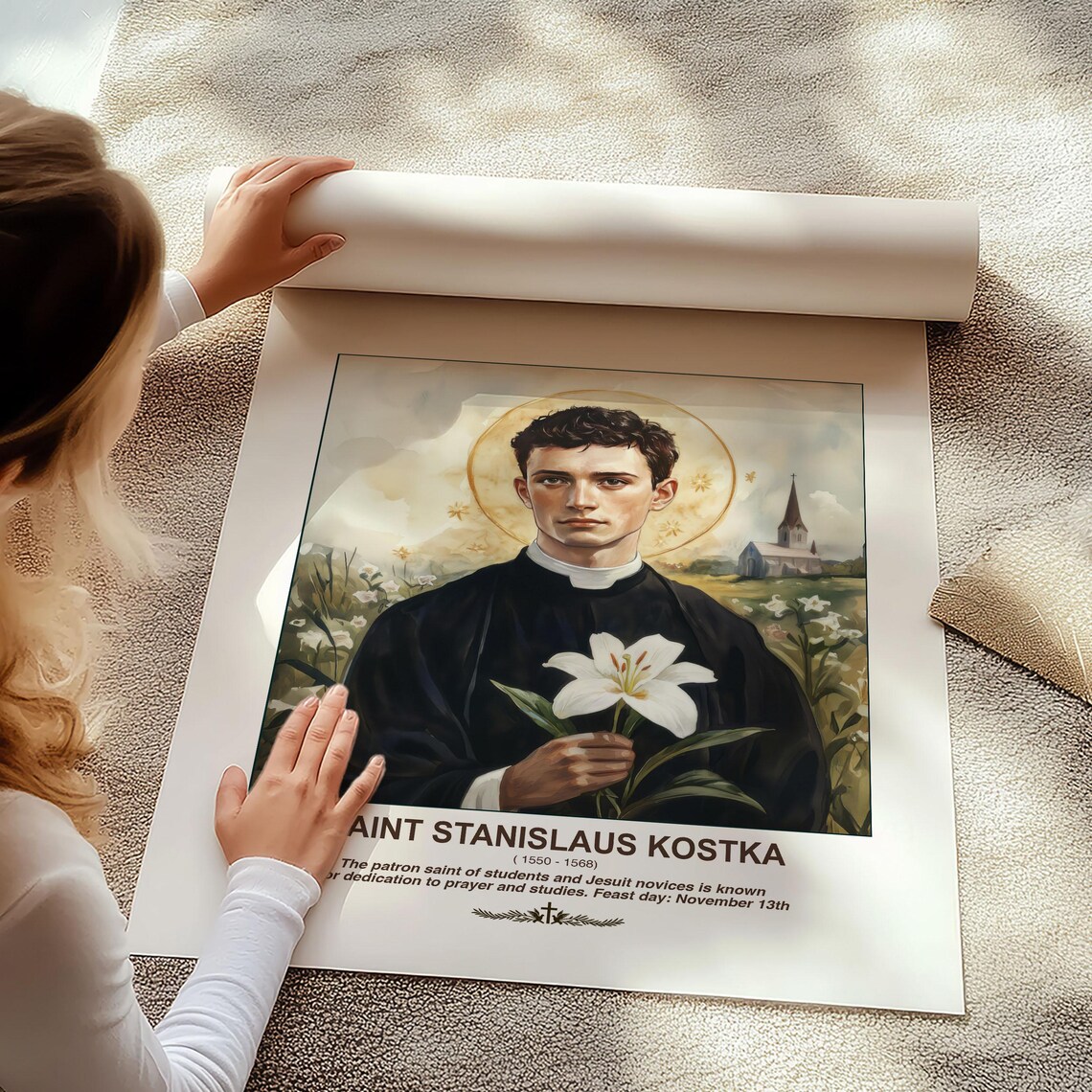 St. Stanislaus Kostka | Polish Catholic Wall Decor | Unique Christian ...