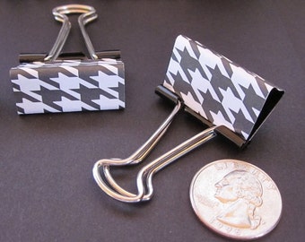 Clip para carpeta: diseño clásico de pata de gallo, para uso preppy, para artículos de oficina, escolares, diarios, para trabajar desde casa, para el trabajo, para regalar, para profesores, para compañeros de trabajo y para organizar