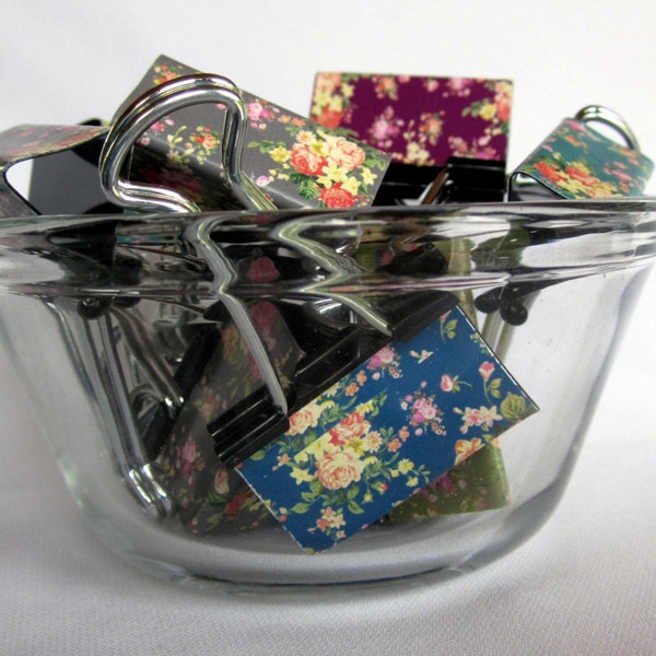 Binder Clips - "Hidden Garden"