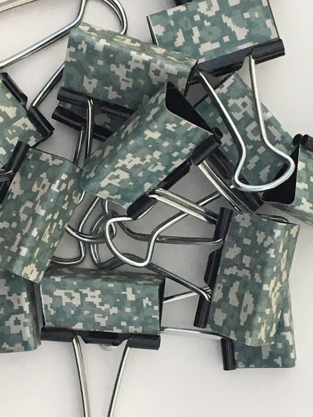 Binder Clips ACUPAT Army Camo Office Supplies School Journal Work