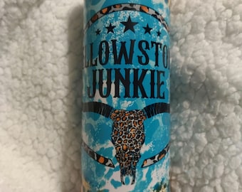 Yellowstone Junkie 20oz Tumbler with Lid & Straw