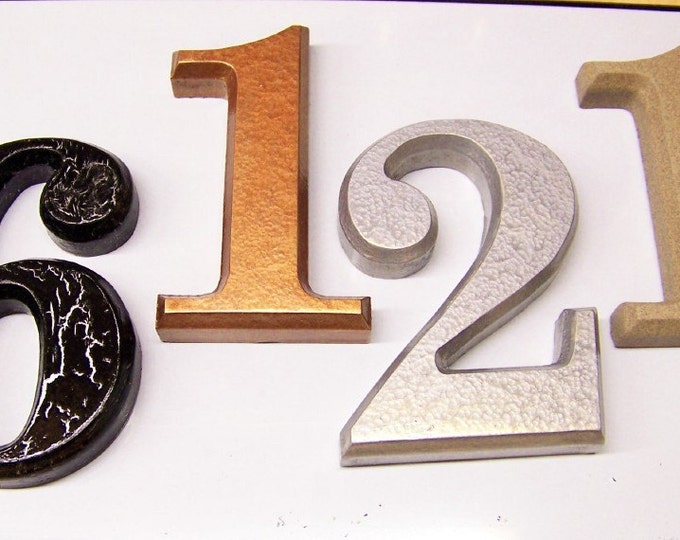 Wood House Numbers Etsy