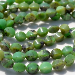 Chrysoprase Bicone 10x6mm Beads   10