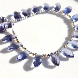 AAA Iolite Marquis Briolette Bead  ONE