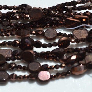 Bronze Bead Shape Medley strand