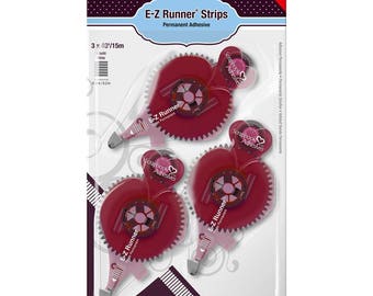 Strisce adesive per scrapbooking E-Z Runner, confezione convenienza da 3 pezzi.