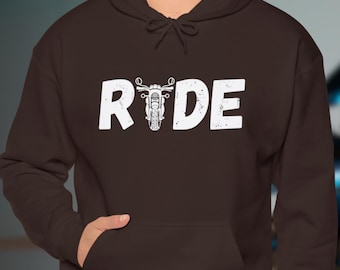 Sudadera con capucha para paseo en motocicleta. Regalo perfecto para motociclistas amantes de las motocicletas, motociclistas deportivos y entusiastas de las choppers. Regalo para él.