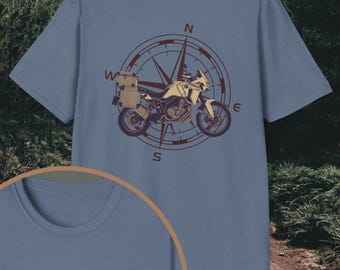 Motorcycle Adventure Graphic Tee Funny Get Lost Biker Shirt Motorbike Rider Gift Off-Road Apparel for ADV Rider