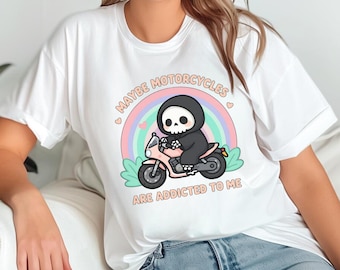 Biker Babe Motorcycle Tee, Rider Shirt | Funny Dark Humor Oversized Comfort Colors