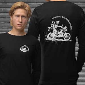 Dirt Bike Long Sleeve Tee: Off Road Adventure Graphic Shirt