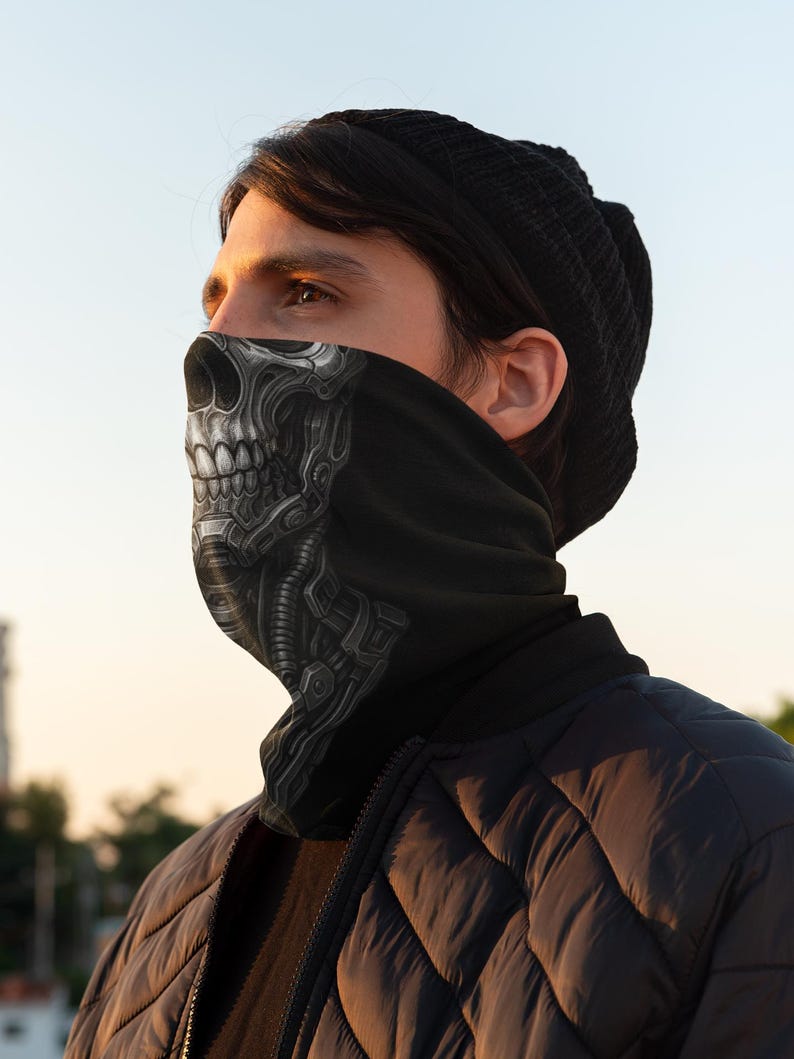 Bionic Skeleton Motorsport Neck Gaiter for Adventure Dual Sport Rider ...