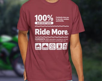 Ride More Motorcycle funny tee, T-Shirt | Biker Shirt