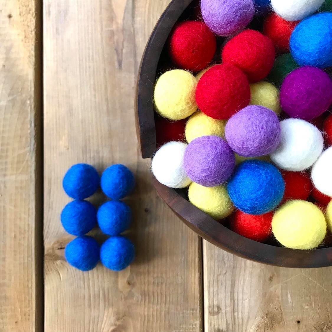 Felt Balls, 100 New Zealand Wool, Craft Balls, Felt Ball Garland, 2cm
